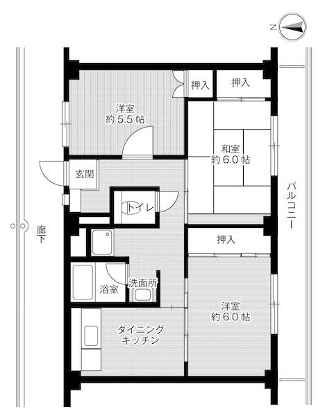 ビレッジハウス尾上1号棟 0401|加古川市尾上町池田(山陽電鉄線尾上の松駅)のマンション間取 ビレッジハウス尾上1号棟 0401|加古川市尾上町池田(山陽電鉄線尾上の松駅)のマンション間取