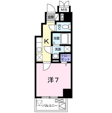 神戸市須磨区衣掛町の賃貸物件間取画像