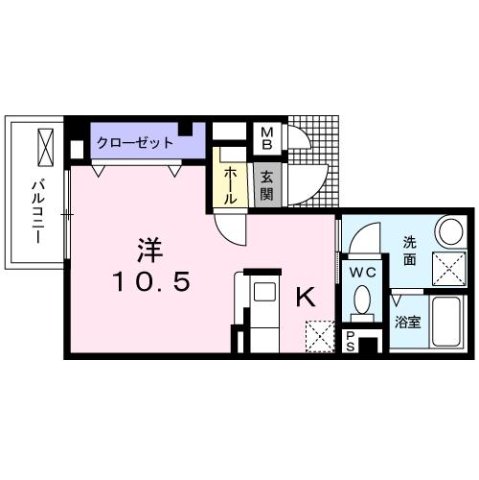 神戸市長田区野田町の賃貸物件間取画像