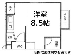 神戸市灘区岩屋北町の賃貸物件間取画像