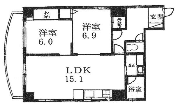 マノビル 402|神戸市兵庫区上沢通(神戸市営地下鉄線上沢駅)のマンション間取 マノビル 402|神戸市兵庫区上沢通(神戸市営地下鉄線上沢駅)のマンション間取