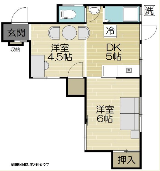 神戸市中央区山本通の賃貸物件間取画像