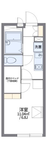 レオパレス王子 102|神戸市灘区原田通(JR東海道本線(近畿)灘駅)のマンション間取 レオパレス王子 102|神戸市灘区原田通(JR東海道本線(近畿)灘駅)のマンション間取