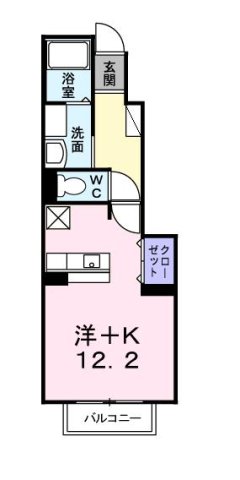 神戸市西区水谷の賃貸物件間取画像