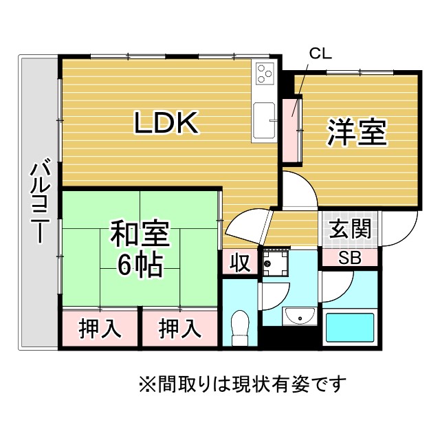 神戸市東灘区岡本の賃貸物件間取画像