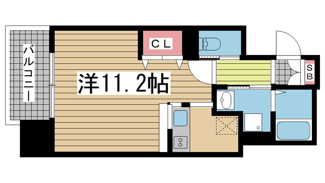 プライムレジデンス神戸県庁前 204|神戸市中央区花隈町(神戸市営地下鉄線県庁前駅)のマンション間取 プライムレジデンス神戸県庁前 204|神戸市中央区花隈町(神戸市営地下鉄線県庁前駅)のマンション間取