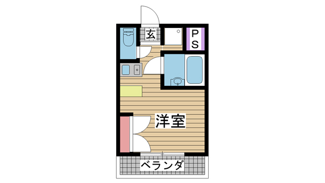 コスモメイト北野 404|神戸市中央区中山手通(阪急神戸線神戸三宮駅)のマンション間取 コスモメイト北野 404|神戸市中央区中山手通(阪急神戸線神戸三宮駅)のマンション間取