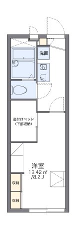 神戸市北区鈴蘭台西町の賃貸物件間取画像