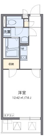 クレイノ長田天神 203|神戸市長田区長田天神町(神戸電鉄有馬線長田駅)のマンション間取 クレイノ長田天神 203|神戸市長田区長田天神町(神戸電鉄有馬線長田駅)のマンション間取