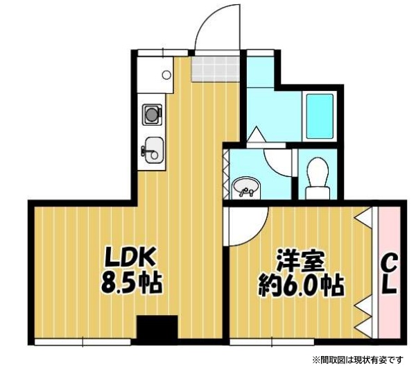 奥谷ビル 302|神戸市中央区旗塚通(阪急神戸線春日野道駅)のマンション間取 奥谷ビル 302|神戸市中央区旗塚通(阪急神戸線春日野道駅)のマンション間取