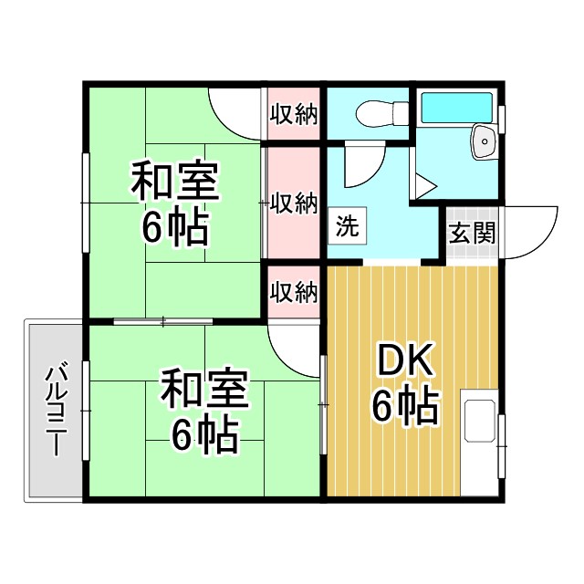房王寺ハイツ 101|神戸市長田区房王寺町(神戸市営地下鉄線上沢駅)のアパート間取 房王寺ハイツ 101|神戸市長田区房王寺町(神戸市営地下鉄線上沢駅)のアパート間取