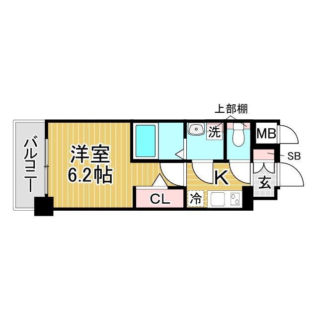 アドバンス神戸マーレ 517|神戸市兵庫区鍛冶屋町(神戸市営地下鉄海岸線中央市場前駅)のマンション間取 アドバンス神戸マーレ 517|神戸市兵庫区鍛冶屋町(神戸市営地下鉄海岸線中央市場前駅)のマンション間取