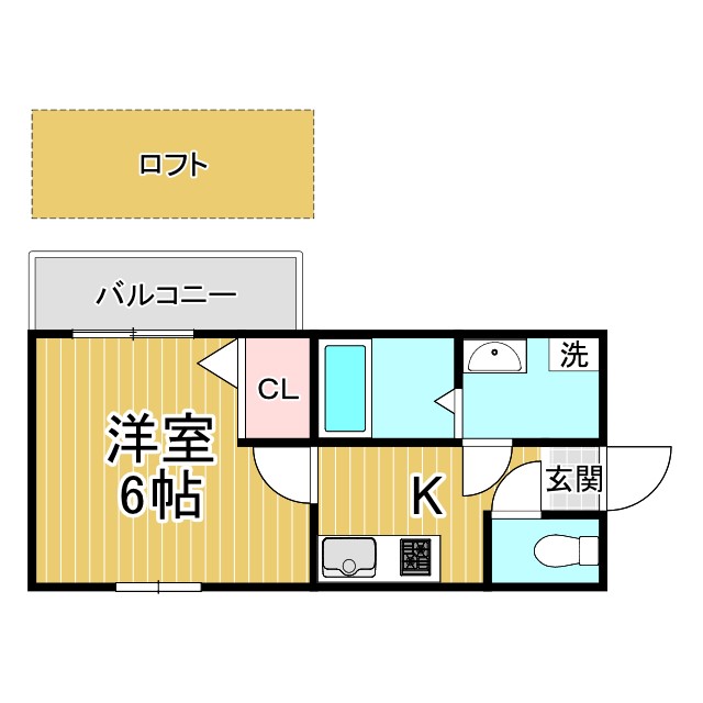 シャトーブリック Ⅱ棟 203|神戸市長田区前原町(神戸市営地下鉄線上沢駅)のアパート間取 シャトーブリック Ⅱ棟 203|神戸市長田区前原町(神戸市営地下鉄線上沢駅)のアパート間取