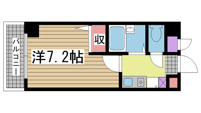 ワコーレ六甲アーベイン 410|神戸市灘区篠原中町(阪急神戸線六甲駅)のマンション間取 ワコーレ六甲アーベイン 410|神戸市灘区篠原中町(阪急神戸線六甲駅)のマンション間取