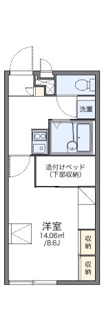 レオパレス多聞三ツ池 201|神戸市垂水区本多聞(JR山陽本線舞子駅)のアパート間取 レオパレス多聞三ツ池 201|神戸市垂水区本多聞(JR山陽本線舞子駅)のアパート間取