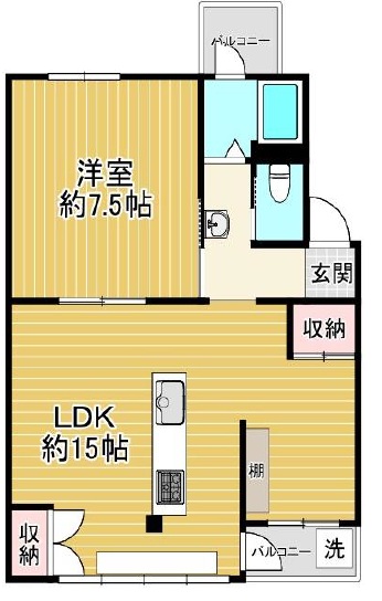 五位ノ池南ビル 412|神戸市長田区五位ノ池町(山陽電鉄線板宿駅)のマンション間取 五位ノ池南ビル 412|神戸市長田区五位ノ池町(山陽電鉄線板宿駅)のマンション間取