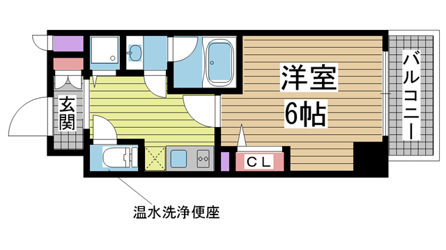 神戸市中央区日暮通の賃貸物件間取画像