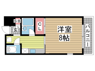 モナハイツ八雲 501|神戸市中央区八雲通(阪神本線春日野道駅)のマンション間取 モナハイツ八雲 501|神戸市中央区八雲通(阪神本線春日野道駅)のマンション間取