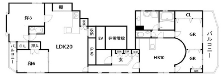 神戸市中央区元町通の賃貸物件間取画像
