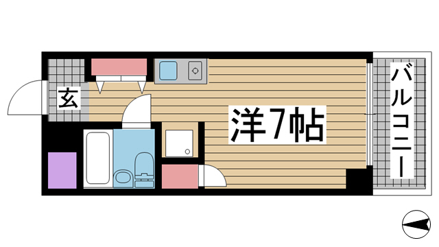メゾン・ド・エミュウ 416|神戸市灘区岩屋中町(JR東海道本線(近畿)灘駅)のマンション間取 メゾン・ド・エミュウ 416|神戸市灘区岩屋中町(JR東海道本線(近畿)灘駅)のマンション間取
