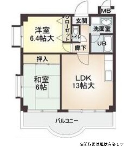 ハイネス岡本 101|神戸市東灘区本山北町(JR東海道本線(近畿)摂津本山駅)のマンション間取 ハイネス岡本 101|神戸市東灘区本山北町(JR東海道本線(近畿)摂津本山駅)のマンション間取