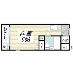 メゾン・ド・アクト 401|神戸市東灘区魚崎中町(阪神本線魚崎駅)のマンション間取 メゾン・ド・アクト 401|神戸市東灘区魚崎中町(阪神本線魚崎駅)のマンション間取