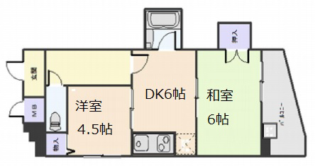 神戸市灘区森後町の賃貸物件間取画像
