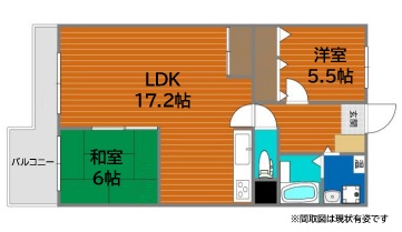 神戸市中央区相生町の賃貸物件間取画像