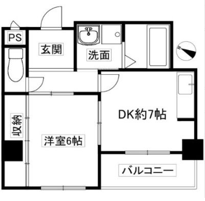タウンコート六甲 601|神戸市灘区備後町(JR東海道本線(近畿)六甲道駅)のマンション間取 タウンコート六甲 601|神戸市灘区備後町(JR東海道本線(近畿)六甲道駅)のマンション間取