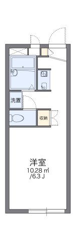 レオパレスEastaukⅡ 205|神戸市西区伊川谷町潤和(JR山陽本線明石駅)のアパート間取 レオパレスEastaukⅡ 205|神戸市西区伊川谷町潤和(JR山陽本線明石駅)のアパート間取