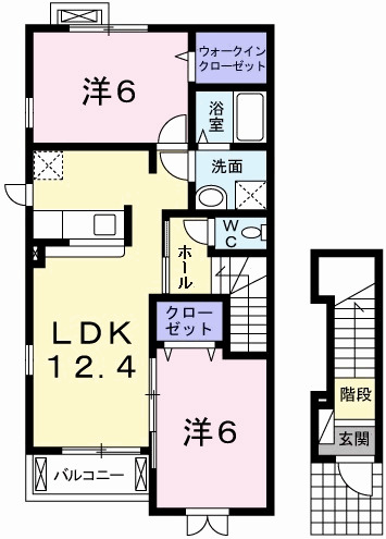 神戸市西区玉津町西河原の賃貸物件間取画像