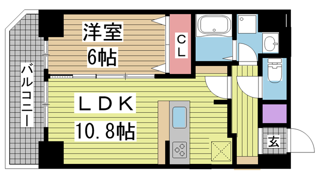 グルーブAriaトアロード 605|神戸市中央区下山手通(JR東海道本線(近畿)三ノ宮駅)のマンション間取 グルーブAriaトアロード 605|神戸市中央区下山手通(JR東海道本線(近畿)三ノ宮駅)のマンション間取