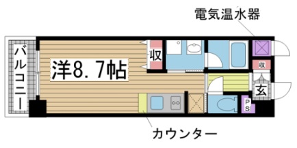 エル・セレーノ石屋川 605|神戸市灘区記田町(JR東海道本線(近畿)六甲道駅)のマンション間取 エル・セレーノ石屋川 605|神戸市灘区記田町(JR東海道本線(近畿)六甲道駅)のマンション間取