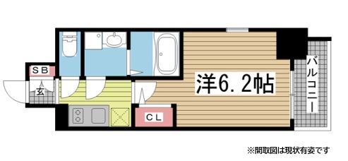 エスリードザ・ランドマーク神戸 405|神戸市兵庫区西多聞通(JR東海道本線(近畿)神戸駅)のマンション間取 エスリードザ・ランドマーク神戸 405|神戸市兵庫区西多聞通(JR東海道本線(近畿)神戸駅)のマンション間取