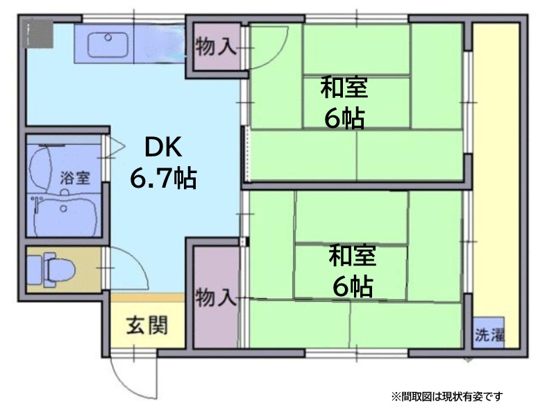 神戸市灘区灘北通の賃貸物件間取画像