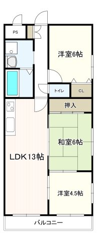 フレンドリー西明石 401|明石市小久保(JR山陽本線西明石駅)のマンション間取 フレンドリー西明石 401|明石市小久保(JR山陽本線西明石駅)のマンション間取
