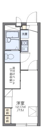 レオパレス岡本山手館 203|神戸市東灘区岡本(阪急神戸線岡本駅)のアパート間取 レオパレス岡本山手館 203|神戸市東灘区岡本(阪急神戸線岡本駅)のアパート間取