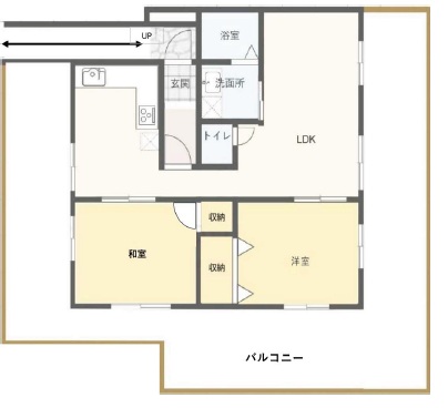 神戸市中央区中山手通の賃貸物件間取画像
