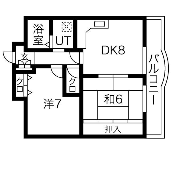 ビエント六甲2 202|神戸市灘区篠原南町(阪急神戸線六甲駅)のマンション間取 ビエント六甲2 202|神戸市灘区篠原南町(阪急神戸線六甲駅)のマンション間取