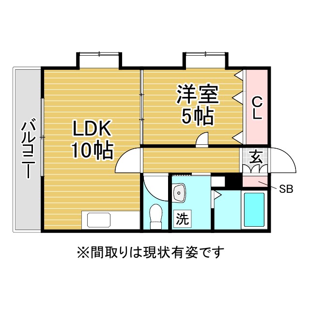 ビエント六甲3 201|神戸市灘区篠原南町(阪急神戸線六甲駅)のマンション間取 ビエント六甲3 201|神戸市灘区篠原南町(阪急神戸線六甲駅)のマンション間取