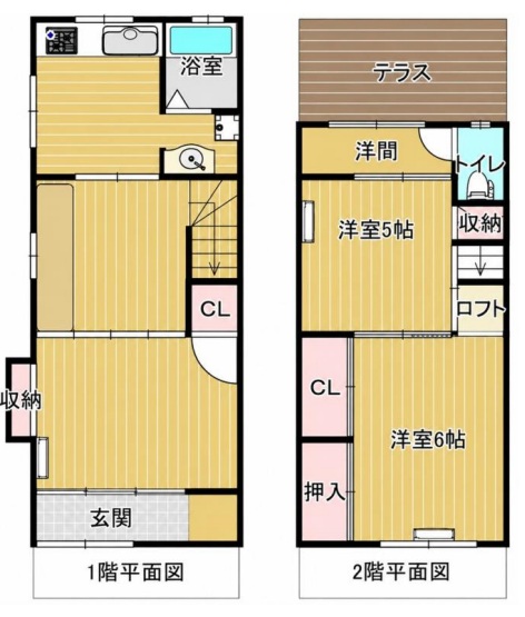 菅原通テラスハウス 1|神戸市長田区菅原通(神戸高速線高速長田駅)のテラスハウス間取 菅原通テラスハウス 1|神戸市長田区菅原通(神戸高速線高速長田駅)のテラスハウス間取