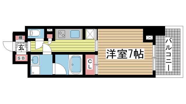神戸市中央区元町通の賃貸物件間取画像