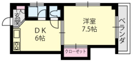 城村マンション 205|神戸市灘区岩屋中町(阪神本線西灘駅)のマンション間取 城村マンション 205|神戸市灘区岩屋中町(阪神本線西灘駅)のマンション間取