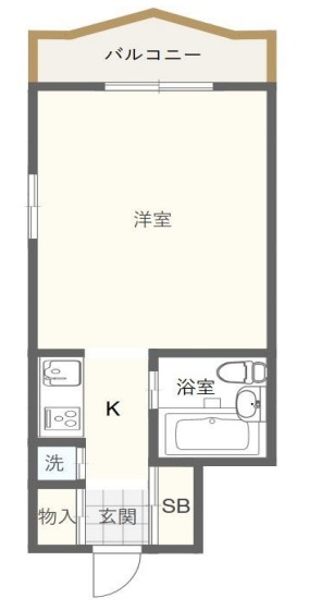 ジョイフル六甲南 402|神戸市灘区浜田町(阪神本線新在家駅)のマンション間取 ジョイフル六甲南 402|神戸市灘区浜田町(阪神本線新在家駅)のマンション間取