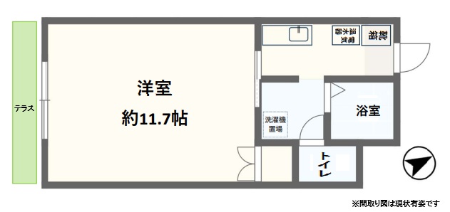 神戸市灘区福住通の賃貸物件間取画像