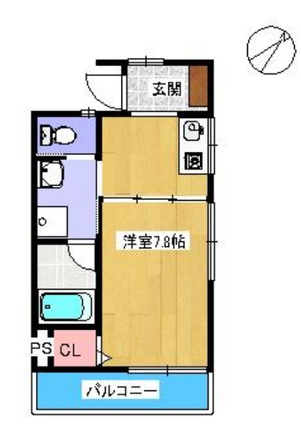 コートフジ 203|神戸市須磨区権現町(山陽電鉄線東須磨駅)のアパート間取 コートフジ 203|神戸市須磨区権現町(山陽電鉄線東須磨駅)のアパート間取
