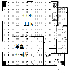 メゾン美和 401|神戸市中央区宮本通(JR東海道本線(近畿)灘駅)のマンション間取 メゾン美和 401|神戸市中央区宮本通(JR東海道本線(近畿)灘駅)のマンション間取