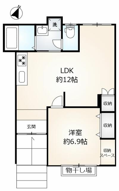 神戸市灘区天城通の賃貸物件間取画像