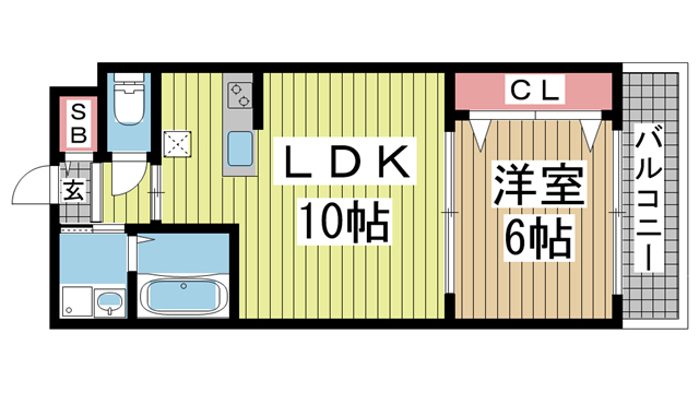 ヴィラ・ブリリオ神戸北野 305|神戸市中央区北野町(JR東海道本線(近畿)三ノ宮駅)のアパート間取 ヴィラ・ブリリオ神戸北野 305|神戸市中央区北野町(JR東海道本線(近畿)三ノ宮駅)のアパート間取
