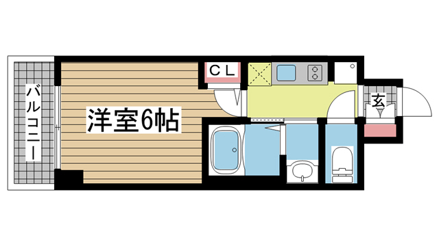 エステムコート神戸元町Ⅱグレイド 1104|神戸市中央区下山手通(JR東海道本線(近畿)神戸駅)のマンション間取 エステムコート神戸元町Ⅱグレイド 1104|神戸市中央区下山手通(JR東海道本線(近畿)神戸駅)のマンション間取